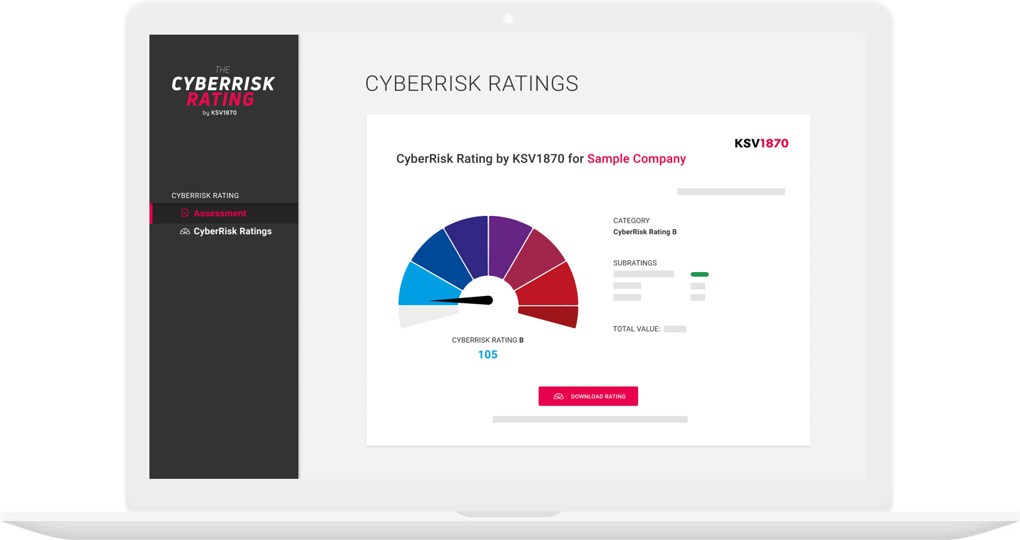 screenshot cyberrisk rating
