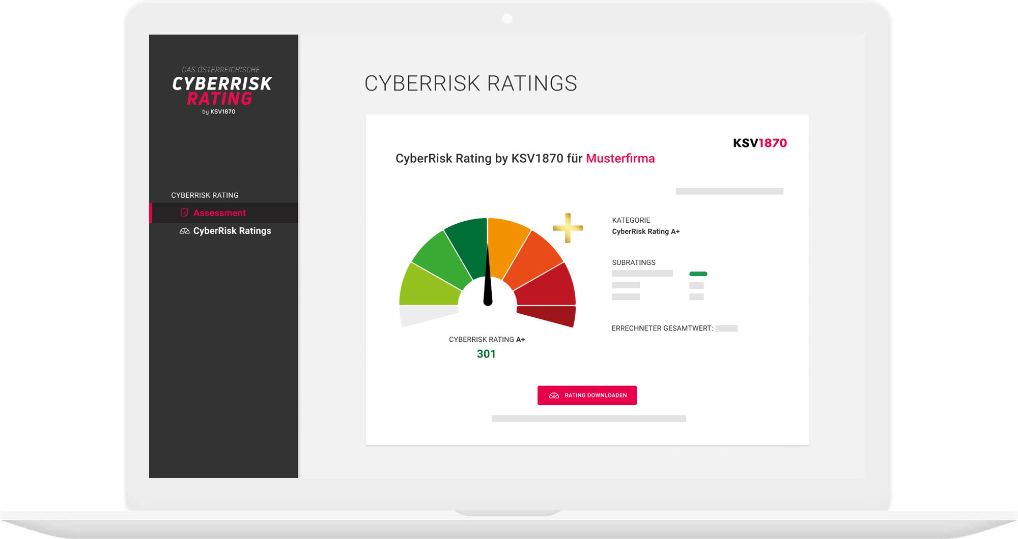 screenshot cyberrisk rating mit audit